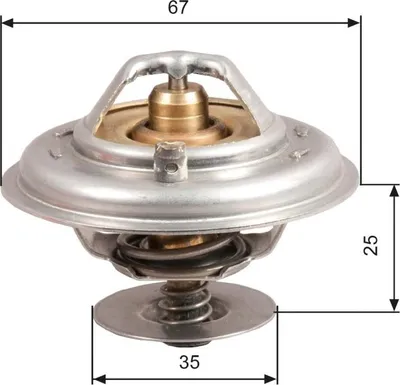 Zdjęcie produktu dla Termostat Vw 80C 2,3-3,2