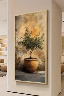 Productafbeelding van Wallity, elegante MDF-schilderijen met een lijst van 100% massief hout, 120 x 50 cm