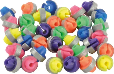 Produktbild von EDUPLAY 130212 Speichenklicker mit Reflektoren, Kunststoff Ø 1,5 x Ø 1,2 cm, bunt, 36-teilig (1 Set)