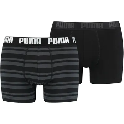 Produktbild von Puma Herren Boxershorts Heritage Doppelpack Herren 5600018 Schwarz XL