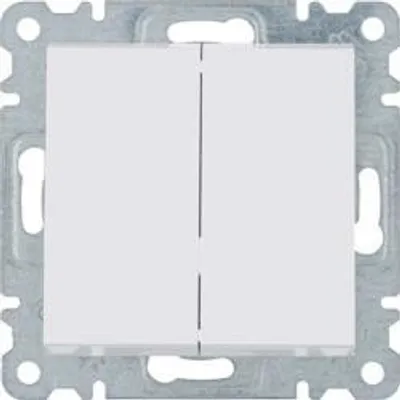 Immagine prodotto di Interruttore scale doppio bianco 250V 10AX Lumina Hager WL0050