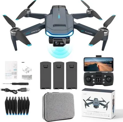 Obrázek produktu pro Profesionální 4K dron s bezkartáčovým motorem – 60 minut letu – automatický návrat – RC kvadrokoptéra s funkcí Follow Me pro začátečníky