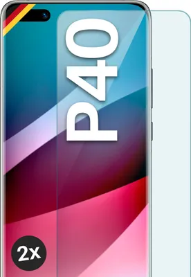 Produktbild von Glas Schutzfolie für Huawei P40, Stückzahl:2er Set