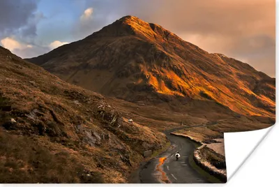 Produktbild von MuchoWow® Poster Schafe auf einer Bergstraße in Irland 90x60 cm - Schlafzimmer