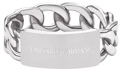 Immagine prodotto di Anello da uomo Emporio Armani, colore argento, modello EGS33050409