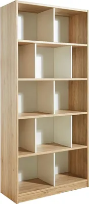 Produktbild von Standregal Joker Bücherregal 90x38x198cm Farbe wählbarSanremo Eiche / Weiß