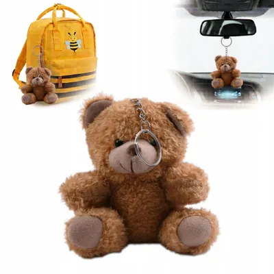 Produktbild von Plüsch Teddybär Schlüsselanhänger Tasche Rucksack Anhänger Kuscheltier Mini Bunt