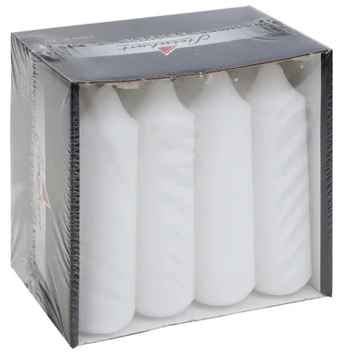 Produktbild von Adventskerzen Weiß 100 x Ø 25 mm, 12 Stück