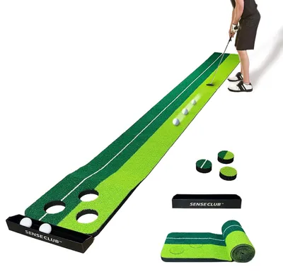 Immagine prodotto di Tappetino da putting - Pieghevole - 2,4 x 1 piedi - Verde