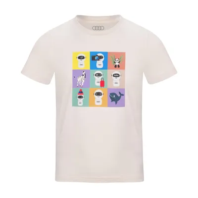 Produktbild von Audi T-Shirt ADUI, Gr. 98/104, Kinder, Natur, Shirt, Kindershirt