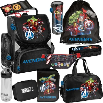 Image de Meeega Schulset XXL - AVENGERS Set de 10 cartables pour garçons & filles