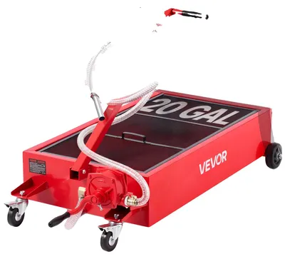 Zdjęcie produktu dla Miska Do Spuszczania Oleju Vevor 75.7L Z Pompką Ręczną Wężem I Kółkami