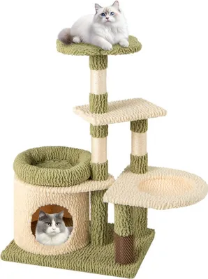 Image de Arbre à chat avec plateformes, hamac et griffoirs