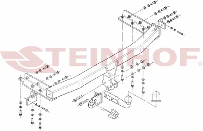 Produktbild von Z547344 Anhängerkupplung passend für NISSAN X-Trail 09/2001-06/2007 starr