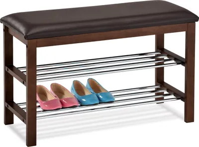 Obrázek produktu pro Autronic Botník 83168-06 WAL - ořech/hnědá koženka