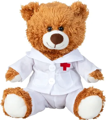 Produktbild von Teddybär Doktor 23 cm braun Arzt Kittel