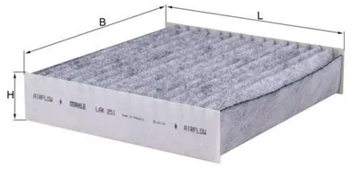 Produktbild von KNECHT LAK 251 Aktivkohle Innenraumfilter Pollenfilter für MITSUBISHI COLT VI (Z3A, Z2A) für SMART FORFOUR (454)
