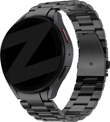 Produktbild von Bandz Titan-Gliederarmband Galaxy Watch 7 (40 & 44 mm) / Watch 6 (Classic) / Watch 5 (Pro) / Watch 4 (Classic) / Watch FE – Titanmaterial – Enthaltenes Werkzeugset – schwarzes Titanarmband