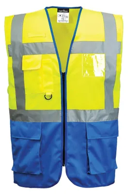 Produktbild von Portwest C476 WARSCHAU EXEKUTIV WESTE Yellow/Royal Gr. M