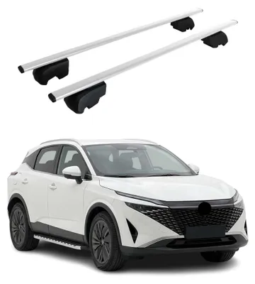 Image de Barres de toit Transversales pour Nissan Qashqai J12 2021-2026 Acier Gris 2Pcs, Image générée par une IA