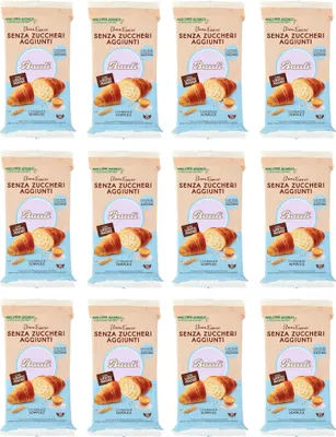 Produktbild von 12x Bauli Cornetti Croissant Semplice Senza Zuccheri Aggiunti con Lievito Madre Croissant Ohne Zuckerzusatz mit Sauerteig Packung à 185g, Jede Packung enthält 5 Croissants à 37g