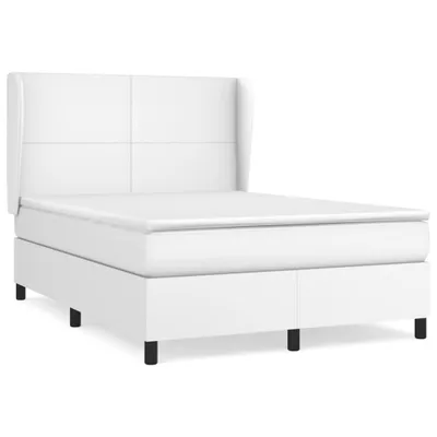 Immagine prodotto di vidaXL Letto a molle con materasso bianco 140x200 cm in Pelle finta