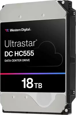 Produktbild von Western Digital Ultrastar DC HC555 HDD 18 TB 3.5" 7200 RPM per Server/Workstation