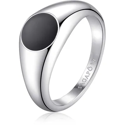 Produktbild von Moderner Stahlring für Männer Ripple SRP36 - Kreislauf: 59 mm