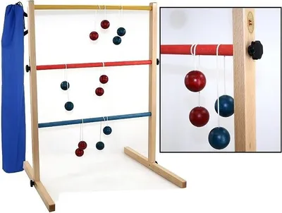 Produktbild von Leitergolf TWIST LADDER, Leiter Golf Spiel - Massivholz mit Tasche