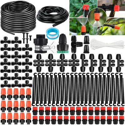 Immagine prodotto di Sistema di irrigazione da 65 metri, kit di irrigazione a goccia, per giardino
