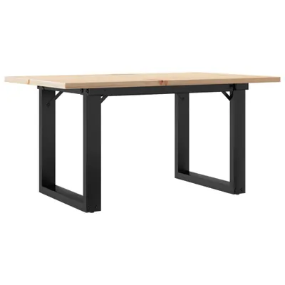 Obrázok produktu pre vidaXL Konferenčný stolík O-rám 80x50x40cm z masívnej borovice a ocele