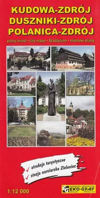 Obrázok produktu pre Mapa Kudowa-Zdrój, Duszniki-Zdrój, Polanica-Zdrój v mierke 1:12 000