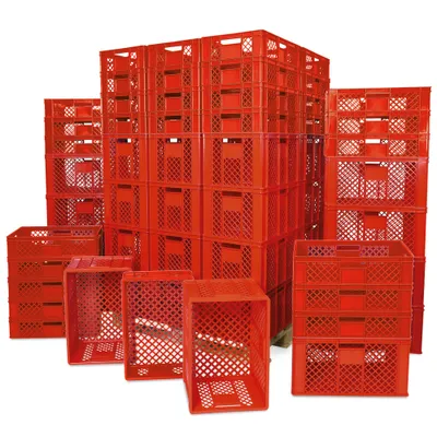Produktbild von Eurobehälter / Bäckerkiste, 42x 600x400x150mm, 36x 600x400x320 mm, rot