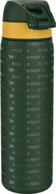 Image de ION8 Green Bay Packers NFL Bouteille d'eau étroite anti-fuite, acier inoxydable 600ml