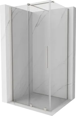 Image de Cabine de douche Mexen Velar 110x75cm, nickel brossé