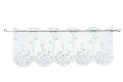 Produktbild von Scheibengardine Schmetterling bestickt Bistrogardine BxH 144x30cm