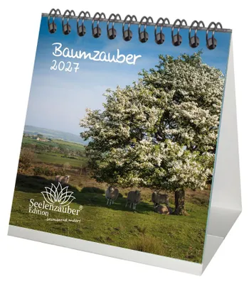 Produktbild von Baumzauber Tischkalender 10x10cm für 2027 Baum Bäume Wald Natur- Seelenzauber