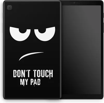 Produktbild von Hülle für Amazon Tablet Cover Case Silikon Schutz Schutzcover Abdeckung Motiv, Modell wählen:Amazon Fire HD 8 (2015), Motiv auswählen:Dont Touch My Pad Schwarz