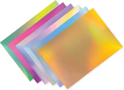 Produktbild von folia Irisierender Karton 250 g/qm 500 x 700 mm sortiert 10 Bögen