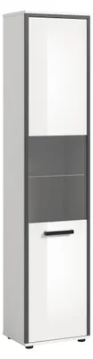 Produktbild von Hochschrank >Kojak< in Weiß Hochglanz - 40x188x34cm (BxHxT)