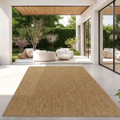 Produktbild von TT Home Teppich Für Outdoor Küchenteppich Balkon Terrasse Unifarbenes Design Modern Größe 300x400 cm
