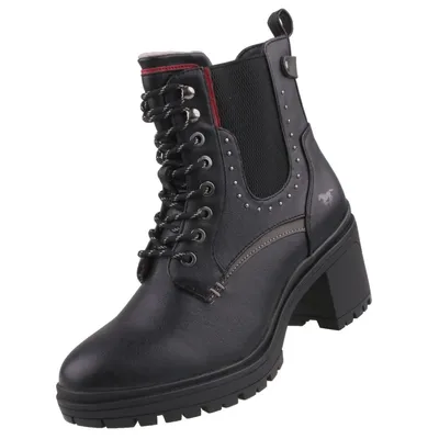 Produktbild von Mustang Damen Sportliche Stiefelette 1409501 Schwarz