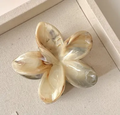 Produktbild von Perle große florale Haarspange XL 7,5cm x 8cm SP348