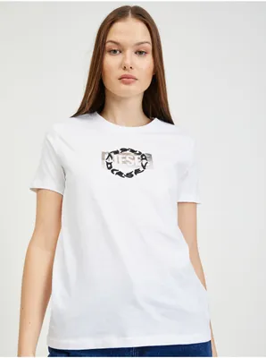 Produktbild von Weißes Frauen T-Shirt Diesel Sily