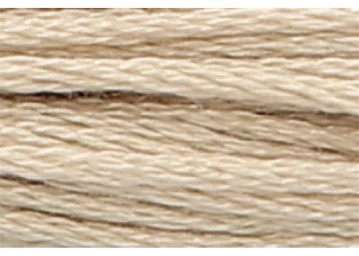 Image de Fil à tricoter Anchor Sticktwist, 8 mètres, couleur naturelle (greige), en coton, couleur 391, 6 brins