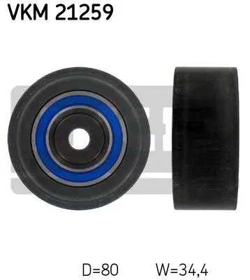 Produktbild von SKF VKM 21259 Umlenkrolle Zahnriemen für VW Golf V Schrägheck (1K1) TOURAN (1T1, 1T2) Passat Variant (3C5) GOLF PLUS (5M1, 521) für AUDI A3 Sportback