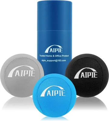 Productafbeelding van Anti-stressballen - 3 massageballen - 6 cm - Gripsterkte - Handtrainingsset - Handoefenset - Stressvermindering