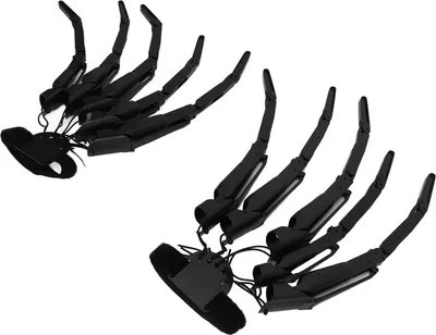 Image de Halloween Knuckles Skeleton Hands Bone Claw Hands Outdoor Party Decoration PropsNoir