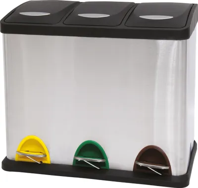 Produktbild von MSV Mülleimer Mülltrennsystem 60 L (3x20 Liter) mit Inneneimer große Abfallbehäl