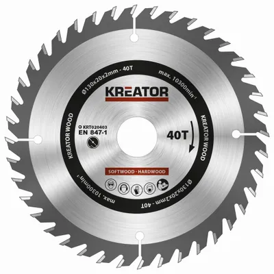 Produktbild von Kreissägeblatt Ø 130 x 20 x 2 mm 40 Zähne Holzsägeblatt + 4 Reduzierringe